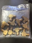 10 - Eaton Weatherhead 1871X6 Brass Air Brake Fitting Run Tee 1/4 Npt 3/8 Tube. Fixed Price $89.99.