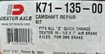 Dexter Heavy Truck & Trailer Brake Cam Repair Kit, 16-1/2" 7" K71-135-00. Fixed Price $18.85.