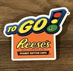 Hershey Reese To Go Advertising Blinking Lapel Pin Works. Fixed Price $12.00.