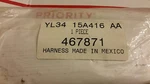Harness, Ford #YL34-15A416-AA #467871 -new-. Fixed Price $10.95.