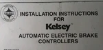 Kelsey Electronic Brake Controller Installation & Diagrams Manual Trailer Rv. Fixed Price $32.29.
