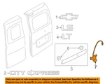Gm Oem 2018 City Express Back Door Exterior Trim-rear Camera 19318092. Fixed Price $750.35.