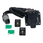 Trailer Hitch Towing Custom 7-WAY Rv Blade Wiring Connection Curt Part 55243. Fixed Price $85.99.