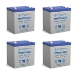 Power-sonic 4 Pack UB1250 12V 5AH Trailer Break Away Kit Battery. Fixed Price $62.99.