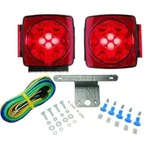 Tail Light Kit, Square, Submersible, And Led. Approved For Trailers Under 80".. Fixed Price $69.55.