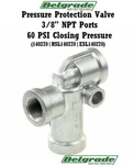 Sealco 140270 Pressure Protection Valve 3/8" Npt Ports 60 Psi Closing. Fixed Price $34.50.
