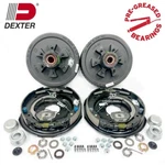 Dexter Pre-greased 5200 Trailer Axle Self-adjusting Electric Brake Kit 6-5.5" Bc. Fixed Price $672.99.
