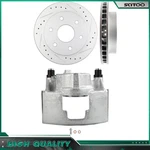 For Gmc Chevrolet K1500 K2500 Front Pair Rotors Left Disc Brake Calipers. Fixed Price $130.95.