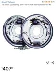 Tie Down Engineering 81097 10" Galvanized Boat Trailer Drum Brake Set New &.... Fixed Price $236.43.