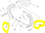 23398011 12" Brake Shoes U-haul Carrier 1976-90. Fixed Price $46.05.