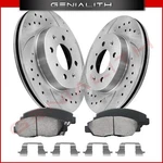 Front Drilled Brake Rotors Ceramic Pads For Honda Civic Insight Acura El. Fixed Price $72.99.