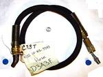 M796 Air Brake 3/8" Id. Hose Assy Nos Malleable Iron 45* 1/4" Mnpt Quick 42". Fixed Price $45.42.