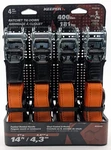 Keeper 05505 Ratchet Tie-down Straps 4-PACK 1" X 14' 400 Lbs Wll Orange New. Fixed Price $24.99.