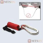 Fastway Zip 4' Coiled Trailer Breakaway Cable W/pin No Drag Cord #80-01-2204. Fixed Price $11.94.