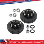 10PC 12"X Trailer Brake Drum Kit 8 On 6.5" Replacement For 7000 Lbs Axle Hub. Fixed Price $151.15.
