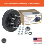 Curt 2024013261 12" Brake Drum Hub Kit With Installed Bearings 8 On 6-1/2", 9/. Fixed Price $148.99.