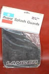 2- Nos Vtg 1985-89 Dodge Lancer Mud Splash Shield Guard Flap Logo Mopar 4318441. Fixed Price $191.25.
