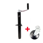 5,000 Lbs Top Wind A-frame Trailer Jack W/ 6" Steel Caster Wheel. Fixed Price $49.99.
