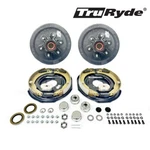 Pre-greased 6-5.5" Electric Trailer Brake Kit For 5,200 Lbs. Axles. Fixed Price $334.99.